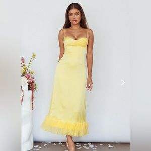 Lemon midi dress - size XS *WORN ONCE*